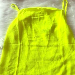 Beautiful camisole bright neon yellow